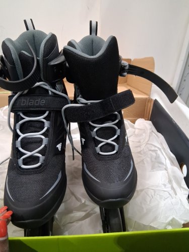 MEN'S ROLLERBLADE ZETRABLADE INLINE SKATE - BLACK/SILVER - SIZE 8 - (MODEL:‎07958600816) image 7
