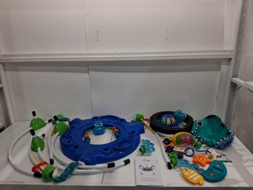 Baby Einstein Neptune's Ocean Discovery Jumper with Adjustable Height - 15+ multi-sensory toys/activities - 4 languages - Multi-colour (Model: 10455) image 2