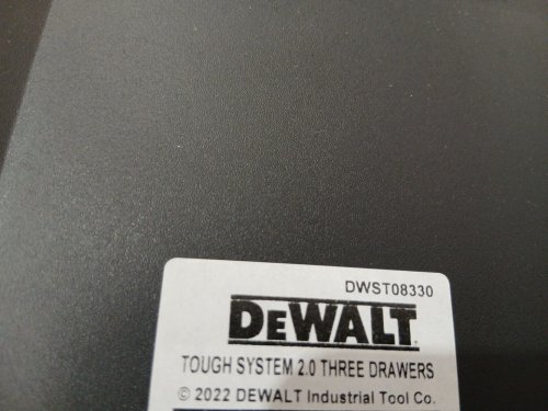 dEWALT  ToughSystem 2.0 ToolBox with 3 DRAWER - 21" X 12" X 13" - BLACK/YELLOW(MODEL: DWST08330) image 5