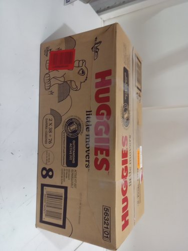 76PK HUGGIES LITTLE MOVERS BABY DIAPERS - SIZE 8 image 2