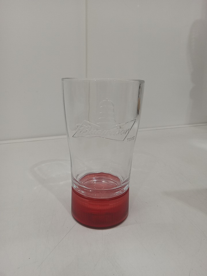 Budweiser Bluetooth Sync Red Light Goal  Beer Glass Cup - 14OZ image 3