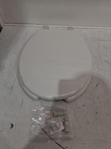 BEMIS Plastic Commercial Hospitality Round Toilet Seat - 16.5" - White (Model: 7750TDG 000) image 3