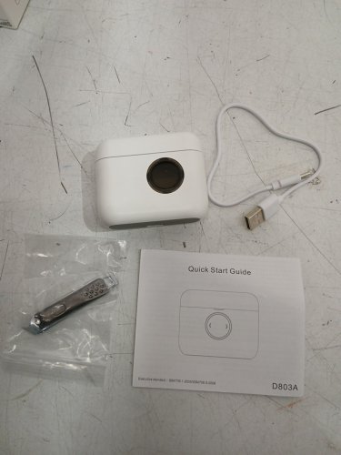 3-in-1 portable mess free electric nail clipper - white (model: d803a) image 3