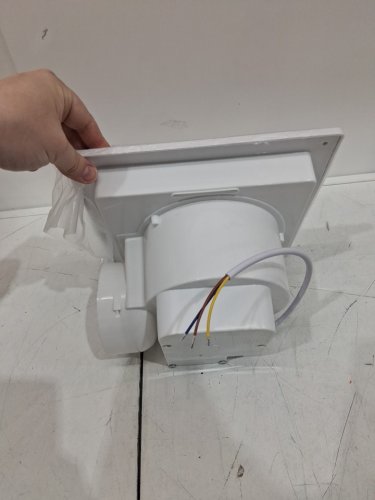 Orsong Bathroom Exhaust Fan Panel - 10" (8" x 8" MOUNT) / 4" EXHAUST - 110CFM/RPM - WHITE image 3