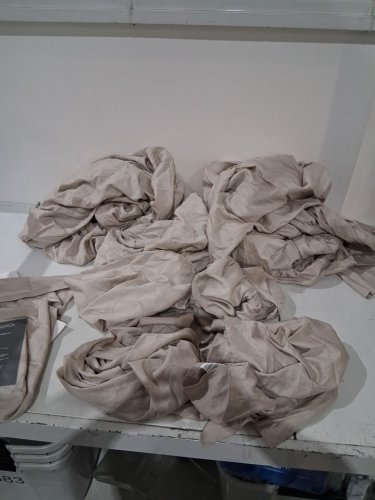 6PC GlucksteinStudio Berkeley Cotton Bed Sheet Set - QUEEN - Taupe - (Model: 2200102) image 2