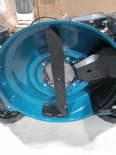 baotree hand push 3-in-1 gas powered lawn mower - 21" - 170cc - blue (model: km51p) image 8