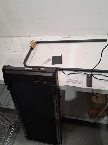 COMPACT UNDER DESK WALKING TREADMILL - 3.0HP - 0.6-7.6MPH - 350lb max - BLACK (MODEL: V300) image 3