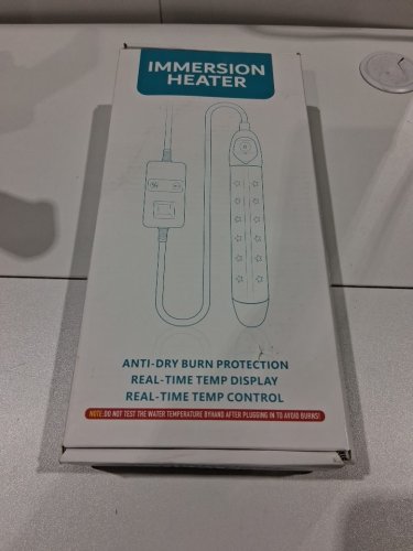 IMMERSION HEATER WITH ANTI-DRY BURN PROTECTION AND REAL-TIME TEMP DISPLAY/CONTROL - YELLOW image 3