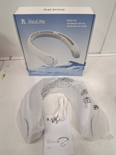 Jisulife LIFE4 5-Speed portable neck fan - OSFM - White (model: fa14-s) image 2
