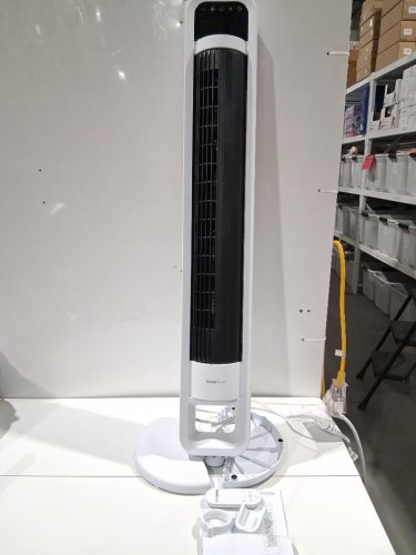 omnibreeze premium 38" Rotating tower fan with wifi CONTROL, 5-SPEEDS & REMOTE - white/BLACK (model: 5333021/dc2313r-g) image 3