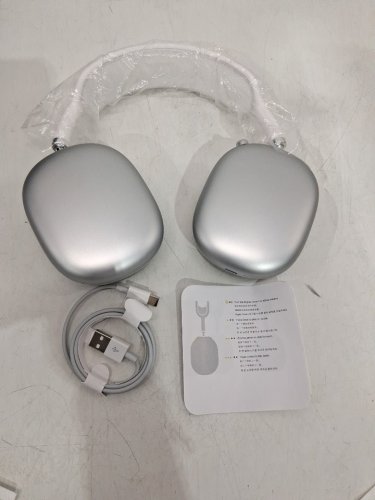 Wireless Bluetooth over ear headphones - silver/white image 3