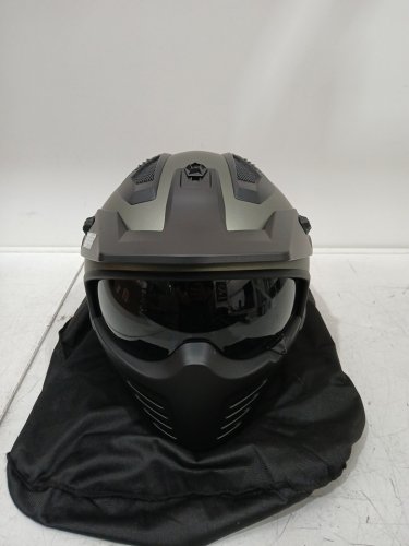 ILM Open Face with visor Motorcycle Helmet - small - midnight green (MODEL: ILM-726X) image 3