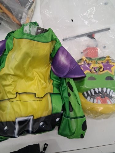 3PC BOYS FIVE NIGHTS AT FREDDY'S MONTGOMERY GATOR COSTUME - SMALL (4-6) - GREEN/YELLOW image 2