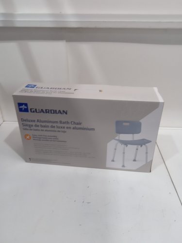 MEDLINE GUARDIAN DELUXE ALUMINUM BATH CHAIR - 400lbS CAP - Grey (MODEL: G2-101KRX1) image 2