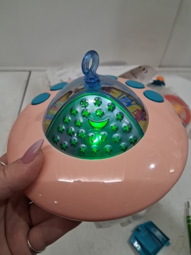 NWT DREAM WORLD DREAMFUL CRIB MOBILE - PINK SPACECRAFT image 2
