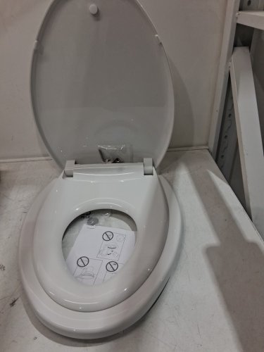 sailtok SLOW-CLOSE elongated TOILET SEAT WITH BUILT-IN POTTY-TRAINING SEAT -16.2" WHITE image 4