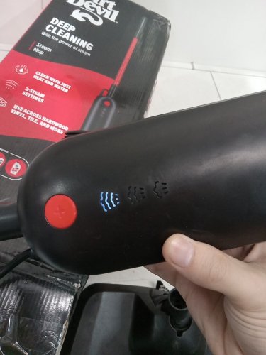 DIRT DEVIL STEAM MOP Cleaner For Sealed Hard Floors - red/black - (model:WD20010) image 4