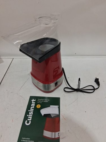 CUISINART EASYPOP HOT AIR POPCORN MAKER AND SCOOP - MAKES 15 CUPS - RED - (MODEL: CPM-150C) image 3