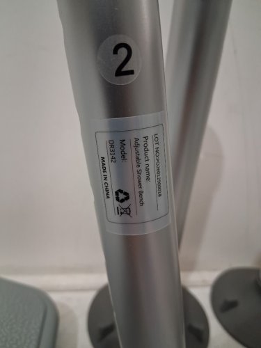 Careboda Tub Transfer Bench and Shower Chair - 400lbs max - grey (model: dr3142) image 4