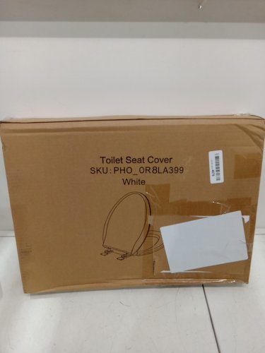 GARVEE Elongated Soft Close Toilet Seat Cover / Lid - 17" - white (Model: PHO-0R8LA399) image 2