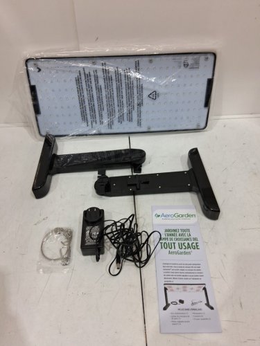 AeroGarden  LED Grow Light Panel Includes Stand and Hanging Kit - 21" x 12" x 10" - 45W - 120V - black image 6