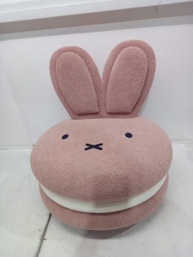 aesthetik kids miffy juvenile macaron chair - 176lbs capacity - 17.1" x 17.1" x 18.1" - pink (model: 1926207) image 3