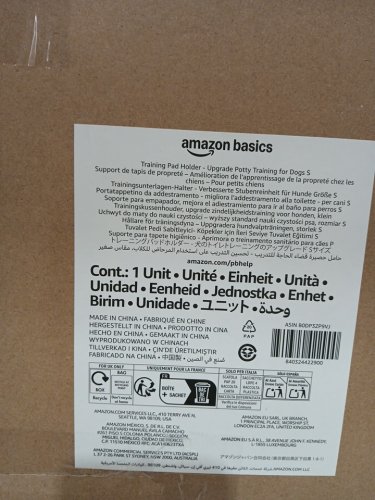 Amazon Basics Extra Thick and Non-Slip Dog Training Pad Holder with Secured Latches - 22" x 22" - White/Charcoal grey (Model: B0DP3ZP9VJ) image 4