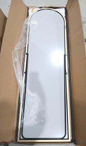 Antok Full Length Standing or Wall Mounted Mirror - 58" x 18" - Gold image 4