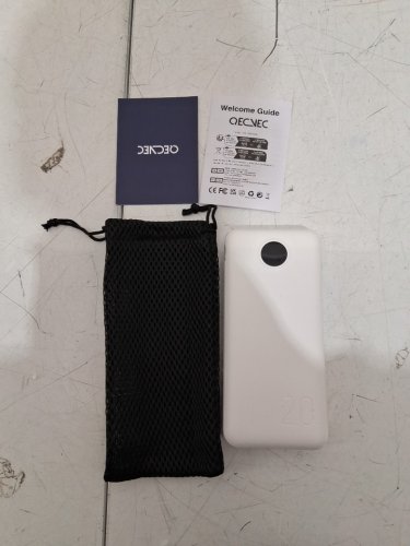 QECVEC 20000mAh Power Bank Fast Charging Portable Charger WITH USB-C AND USB PORTS - 22.5W - white (model: q29) image 3