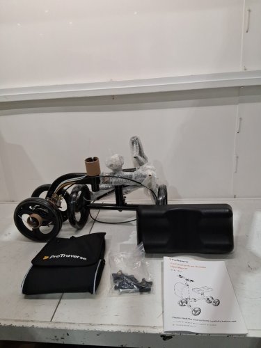 protraverse adult Foldable Knee Scooter with Comfort Knee Pad-black (Model: p-rw2819bk) image 4