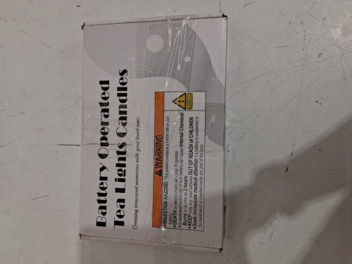 24PK Realoistic flickering FLAMELESS BATTERY OPERATED TEA LIGHTS - WHITE image 2