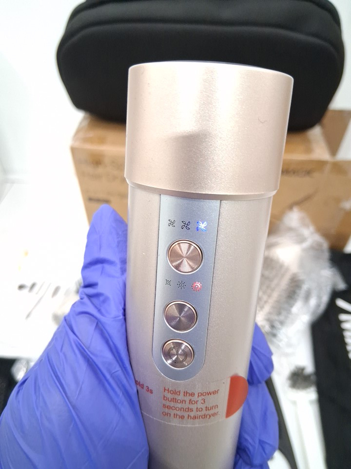 7magic high speed hair dryer brush and 6 in 1 styler - 110 volts - 1200 watts - silver - (model: HB-800) image 5