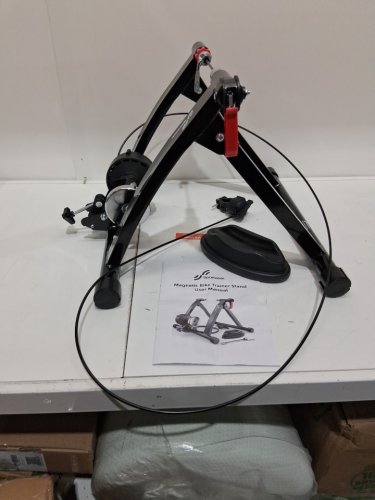 Sportneer magnetic Bike Trainer with Noise Reduction Wheel - FIT 26" TO 28" TIRE - black (MODEL: ty-js007-c) image 3