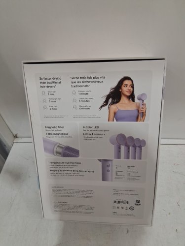 laifen se high speed hair dryer with 3 nozzle attachments- purple (MODEL: 1876543) image 4