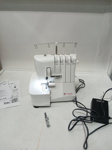 Singer 2-4 stitch compatible serger sewing machine - 1200 stitches per minute - white - (Model: S14-78) image 3