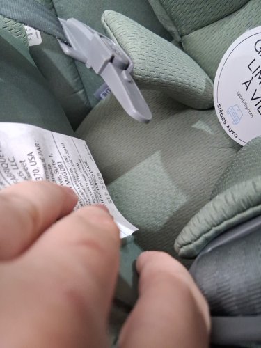 uppababy mesa v3 infant car seat with adjustable EPP foam headrest, Side Impact Protection, and 4th rebound carry handle - 4lbs-35lbs max - evelyn meadow green (model:1003-msa-ca-eve) image 5