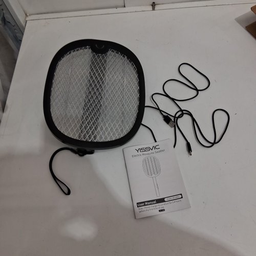 YISSVIC FOLDABLE ELECTRIC MOSQUITO SWATTER - 1800MAH - BLACK (MODEL: ＷD-9002) image 3