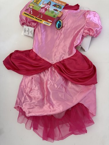 2PC GIRLS DISGUISE SUPER MARIO PRINCESS PEACH COSTUME - MEDIUM (8-10) - PINK (STYLE: 10690K) image 3
