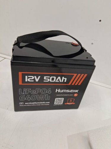 HUMSIENK LIFEP04 Rechargeable Lithium Battery - 12V - 50AH - BLACK (MODEL: 12V50AH) image 3