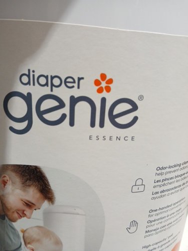 Diaper Genie Essence Pail with 18 Easy Roll Refill Bags - 23" - white (model:‎I000908) image 5