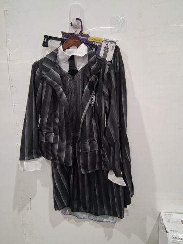 3PC women's RUBIES WEDNESDAY ADDAMS NEVERMORE ACADEMY SCHOOL UNIFORM COSTUME - LARGE 10/12 (STYLE: 1000159) image 2