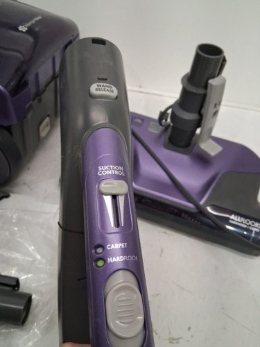 KENMORE series 600 PET FRIENDLY POP-N-GO LIGHTWEIGHT BAGGED CANISTER VACUUM, HEPA FILTER, TELESCOPING WAND & CLEANING TOOLS - PURPLE/BLACK (MODEL: 81615/125.81615910) image 6