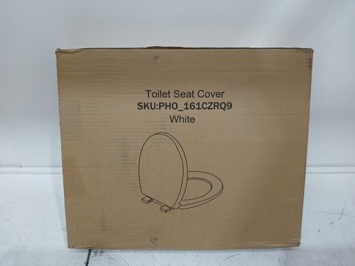 garvee Round Toilet Seat with Slow Soft Close - 17" - white - (model: pho_161czrq9) image 2