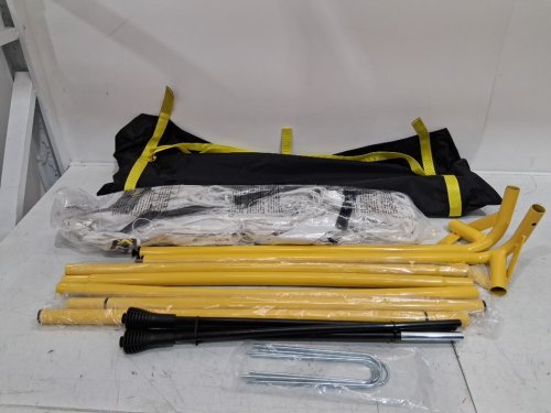 SKLZ QUICKSTAR SOCCER GOAL - 8FT X 5FT - WHITE/YELLOW/BLACK (MODEL: 1996707) image 4
