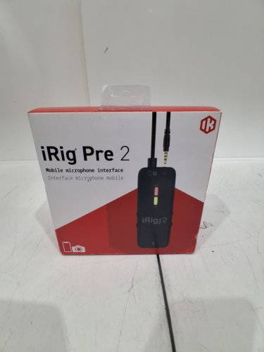IK MULTIMEDIA IRIG PRE 2 MICROPHONE PREAMP FOR SMART PHONES AND CAMERAS - BLACK (MODEL: IK000146) image 2