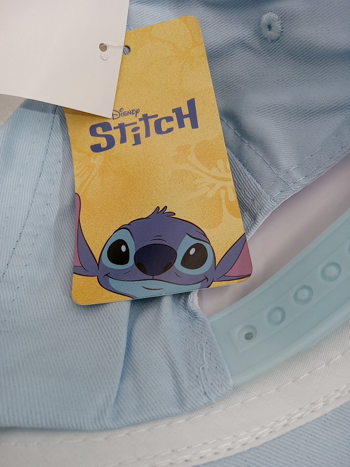 Toddler's Disney Stitch Baseball Cap/Hat with Glitter - Size 4-6X - Baby Blue (Model: CLGH0051CN) image 3