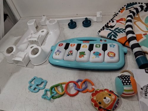 Fisher-Price 4-in-1 Baby Musical Glow and Grow Kick & Play Piano Gym Playmat - Ages 0+ Months - Blue (Model: HRB13) image 6