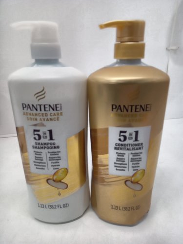 2PC pantene advanced care 5 in 1 shampoo & conditioner - 1.13l/each image 2