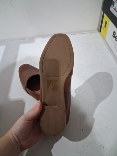 women's aldo hollie slip on loafers - size 9 - cognac brown (style:1946236) image 4