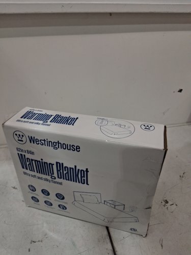WESTINGHOUSE ELECTRIC HEATED/WARMING THROW BLANKET, ULTRA SOFT & SILKY FLANNEL WITH 6 HEAT SETTINGS - 84" x 62" - GREY image 5